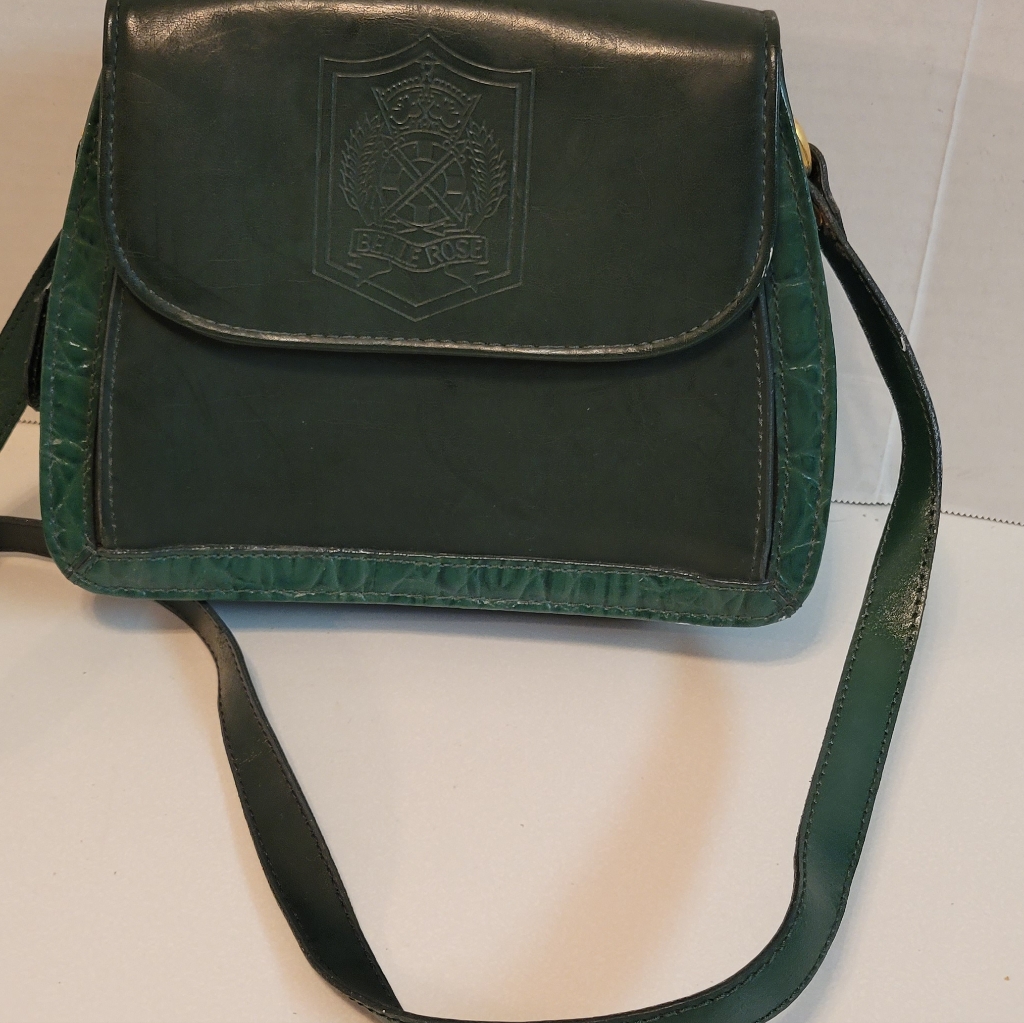 Vintage Green Leather Handbag